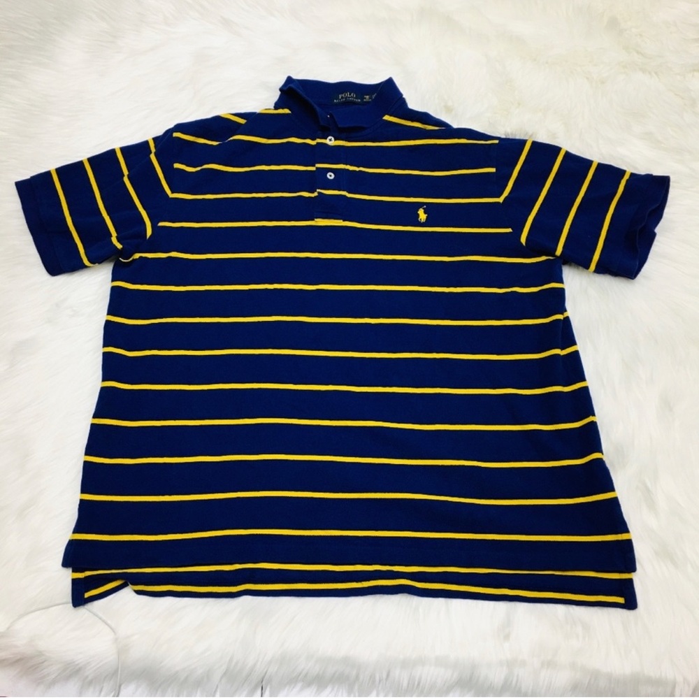 Ralph Lauren Blue & Yellow Polo Size 2XB